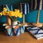 Hand made Sun Printed Lamp shades