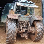 Hayes Farm tractor with doggie