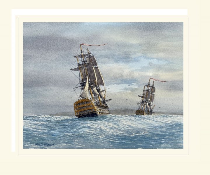 HMS Victory with Euryalus