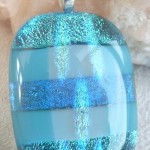 Ice Flow Dichroic Glass Pendant