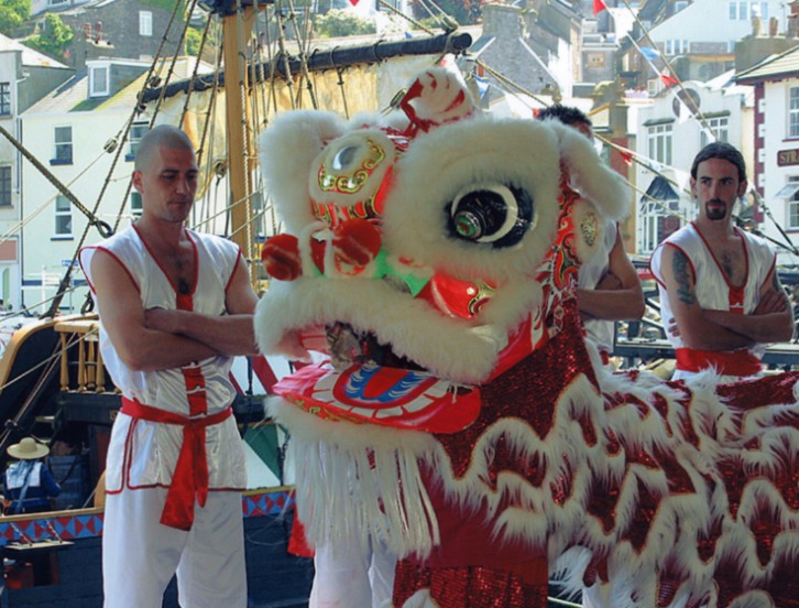 Lion Dance at the Brixham Heritage Festival
