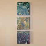 oil on canvas triptych – size: each 250mm x 250mm unframed
