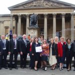 Outside Bristol Assembly when we were The Bishop's Place Singers