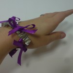 Purple Silk Ribbon and Pewter