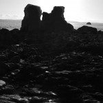 Rocks in the winter sun