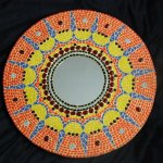 Round Patterned Mirror