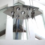 Chandelier, glass/metal (2003) click image for details