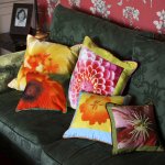 Silk cushions