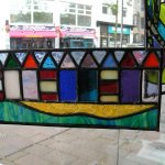 Stained glass panel