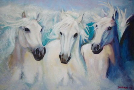White Horses by Jim Doran