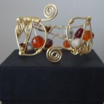 Wirework  Bangle/Cuff No 2 (alternative view)