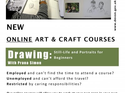 New Online Courses - Drawing: Still life and Portraits for Beg