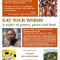 &apos;Eat Your Words&apos; - candle-lit night of poetry &amp; prose - Worthing / <span itemprop="startDate" content="2015-07-09T00:00:00Z">Thu 09 Jul 2015</span>