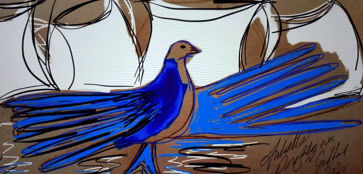 Blue Bird print