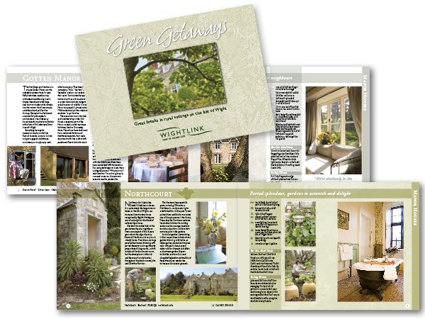 Brochure design: Wightlink – Green Getaways