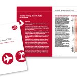 Brochure design: Post Office Holiday Travel Money Annual Report