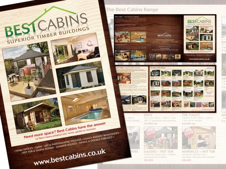 Design and artwork a folder for Best Cabins