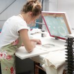 Pippa Tucker Printing in the Studio