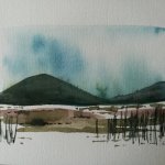 Watercolour landscape