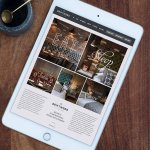 Website design for boutique hotel and restaurant