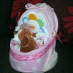 Baby Nappy Crib / Baby Shower Nappy Cakes