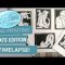 Lino printing time-lapse Cat series